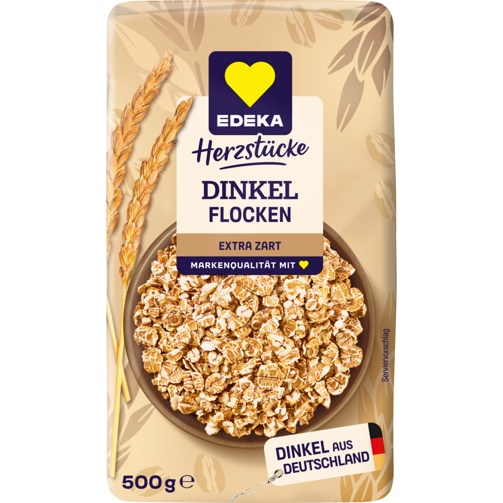 EDEKA Herzstücke Dinkelflocken zart 500g