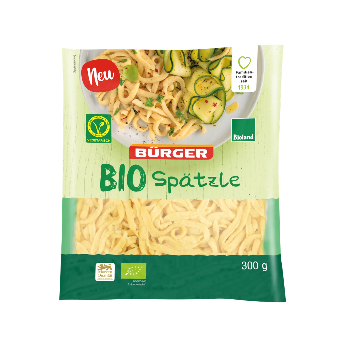 Bio Bürger Spätzle 300g