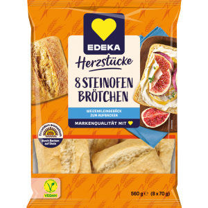 EDEKA Herzstücke Steinofenbrötchen 8ST 560g