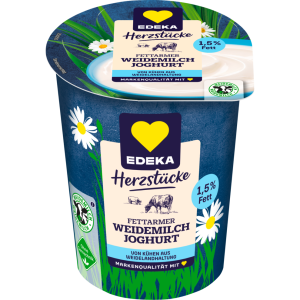 EDEKA Herzstücke Weidemilch fettarmer Joghurt 1,5% 500g VLOG
