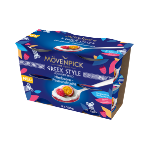 Mövenpick Greek Style Himbeer Passionsfrucht 4x100g