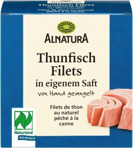 Alnatura Thunfisch Filets in eigenem Saft 160g
