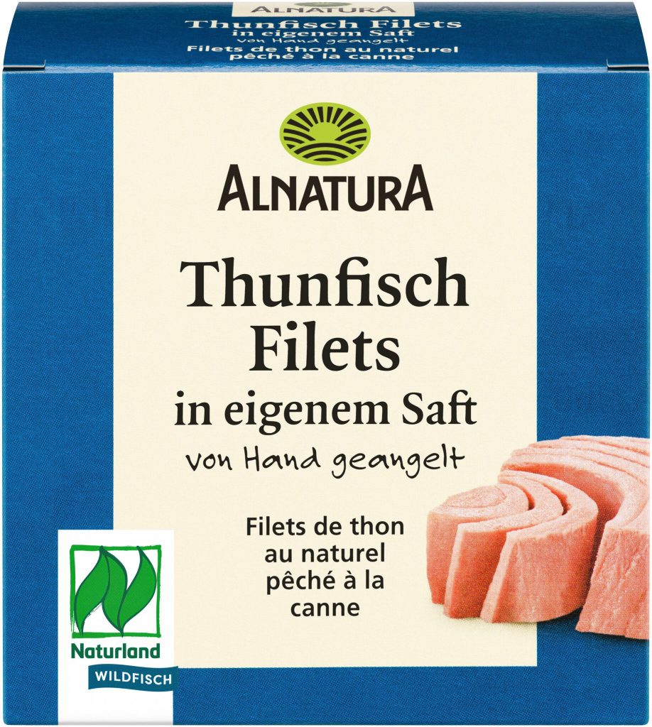 Alnatura Thunfisch Filets in eigenem Saft 160g