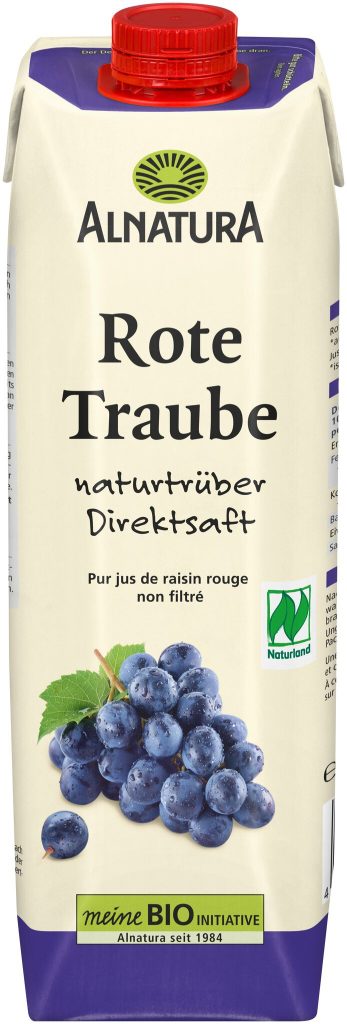 Bio Alnatura Traubensaft naturtrüb 1l EW