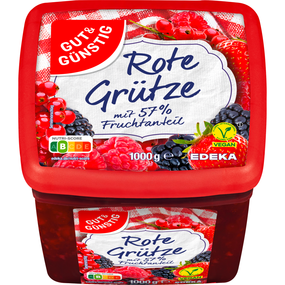 GUT&GÜNSTIG Rote Grütze 1000g