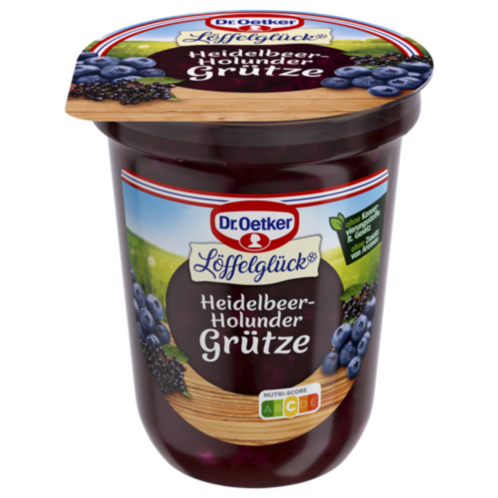 Dr.Oetker Heidelbeer-Holunder Grütze 400g