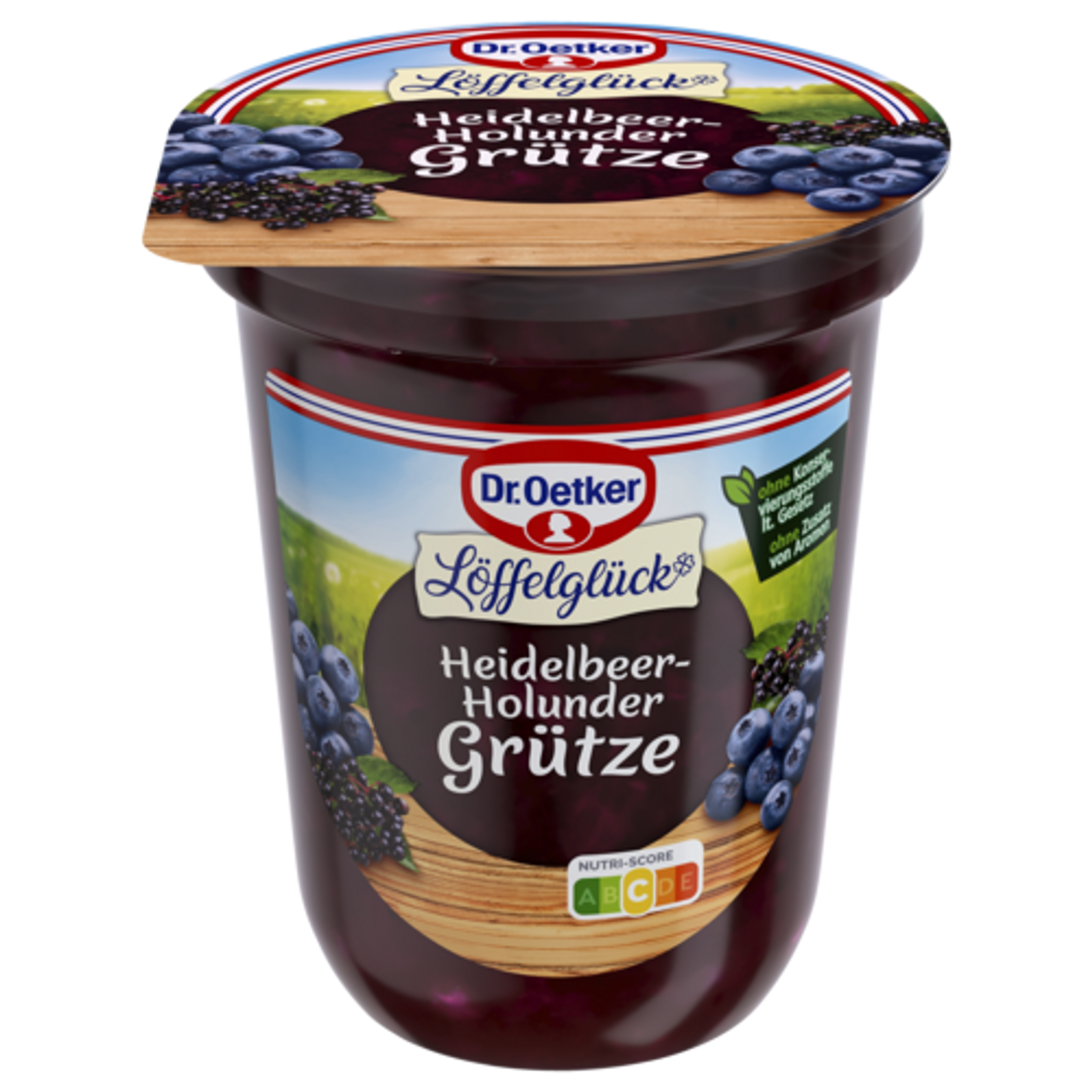Dr.Oetker Heidelbeer-Holunder Grütze 400g