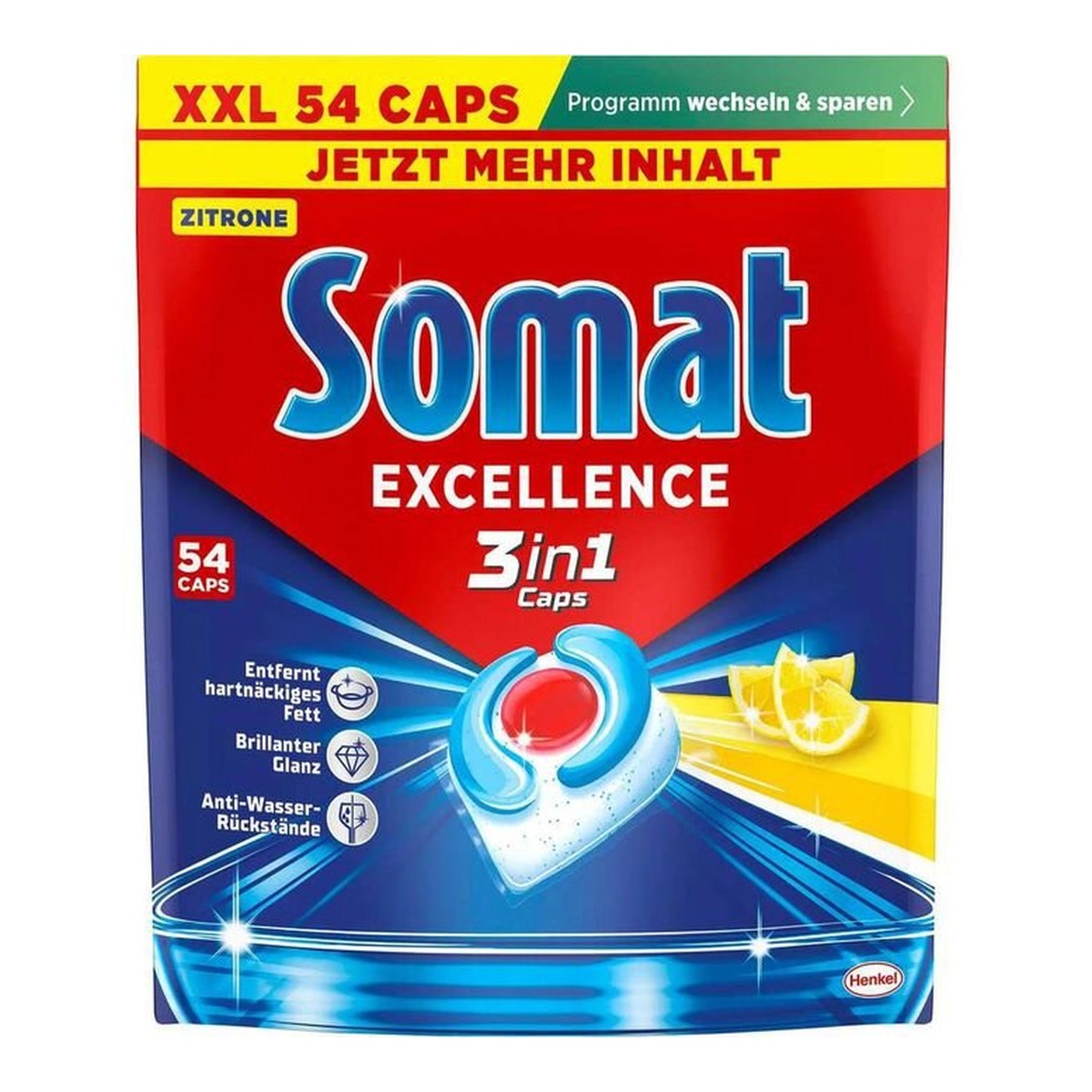 Somat Excellence 3in1 Zitrus Caps 54Tabs 977,4g