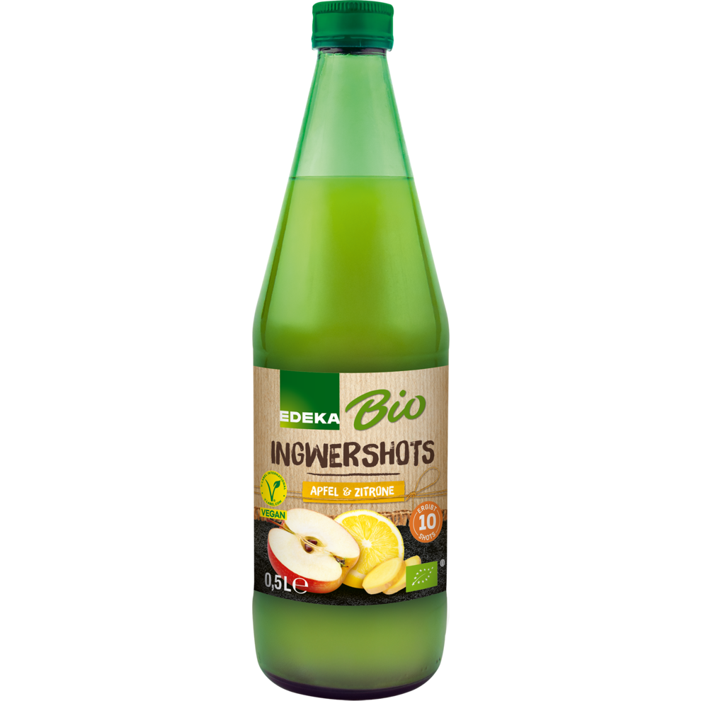Bio EDEKA Apfel-Ingwer-Zitrone Shot 0,5l