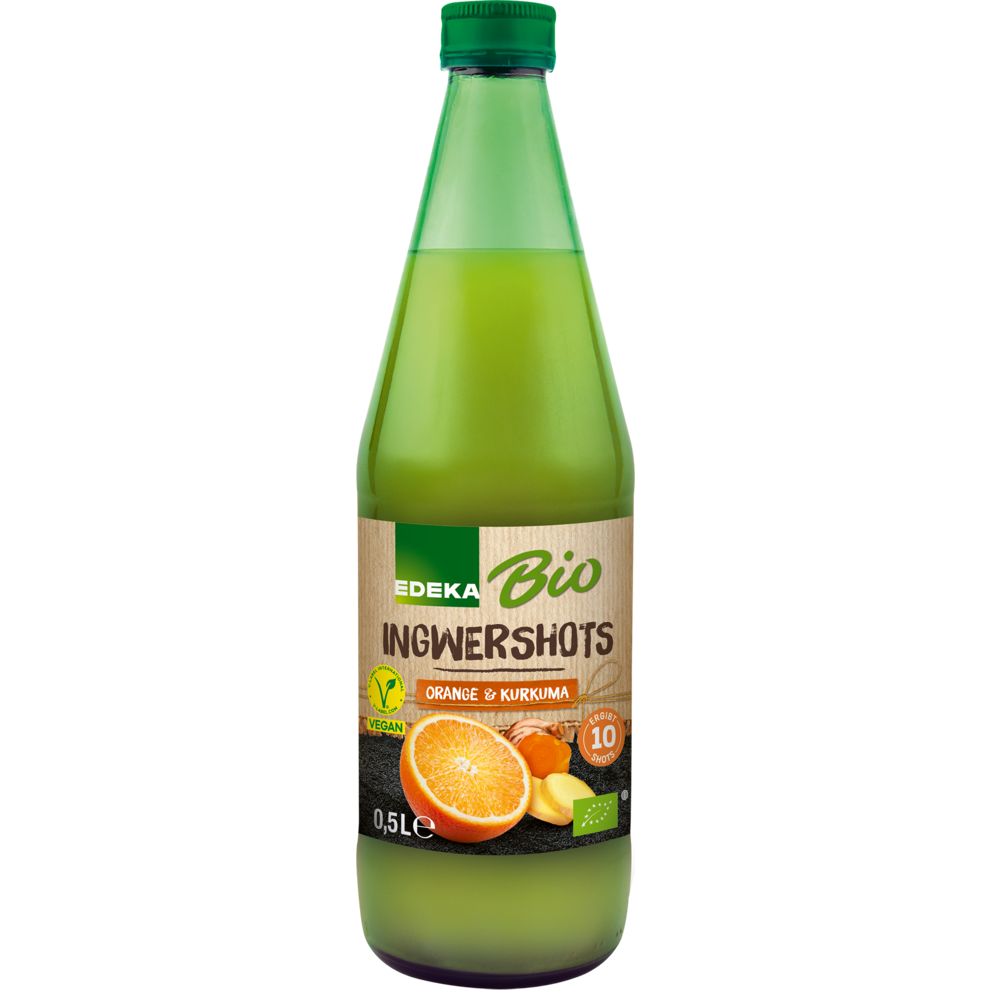 Bio EDEKA Ingwer-Orange-Kurkuma Shot 0,5l