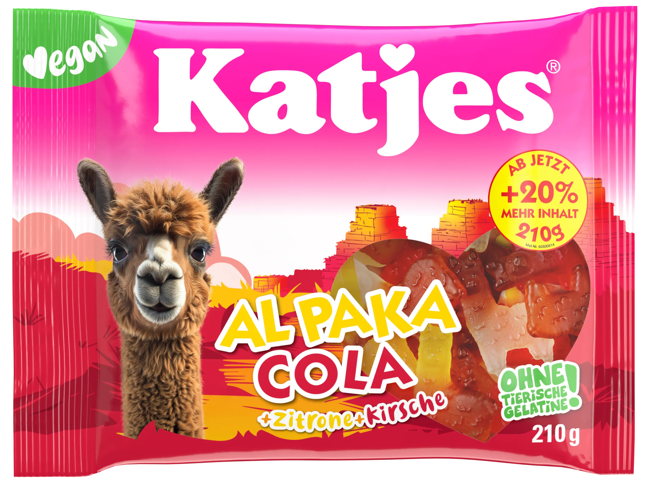Katjes Al Paka Cola + Zitrone + Kirsche 210g