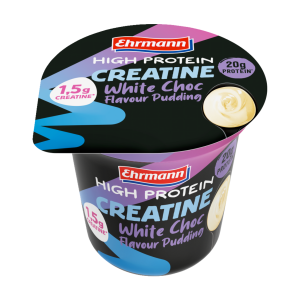 Ehrmann High Protein Creatine Pudding White Choc Flavour 230g