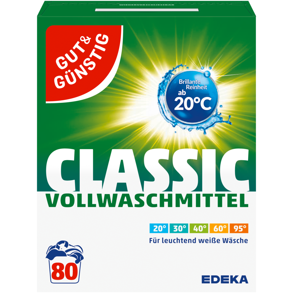 GUT&GÜNSTIG Универсальный стиральный порошок классический 80WL 5,2kg