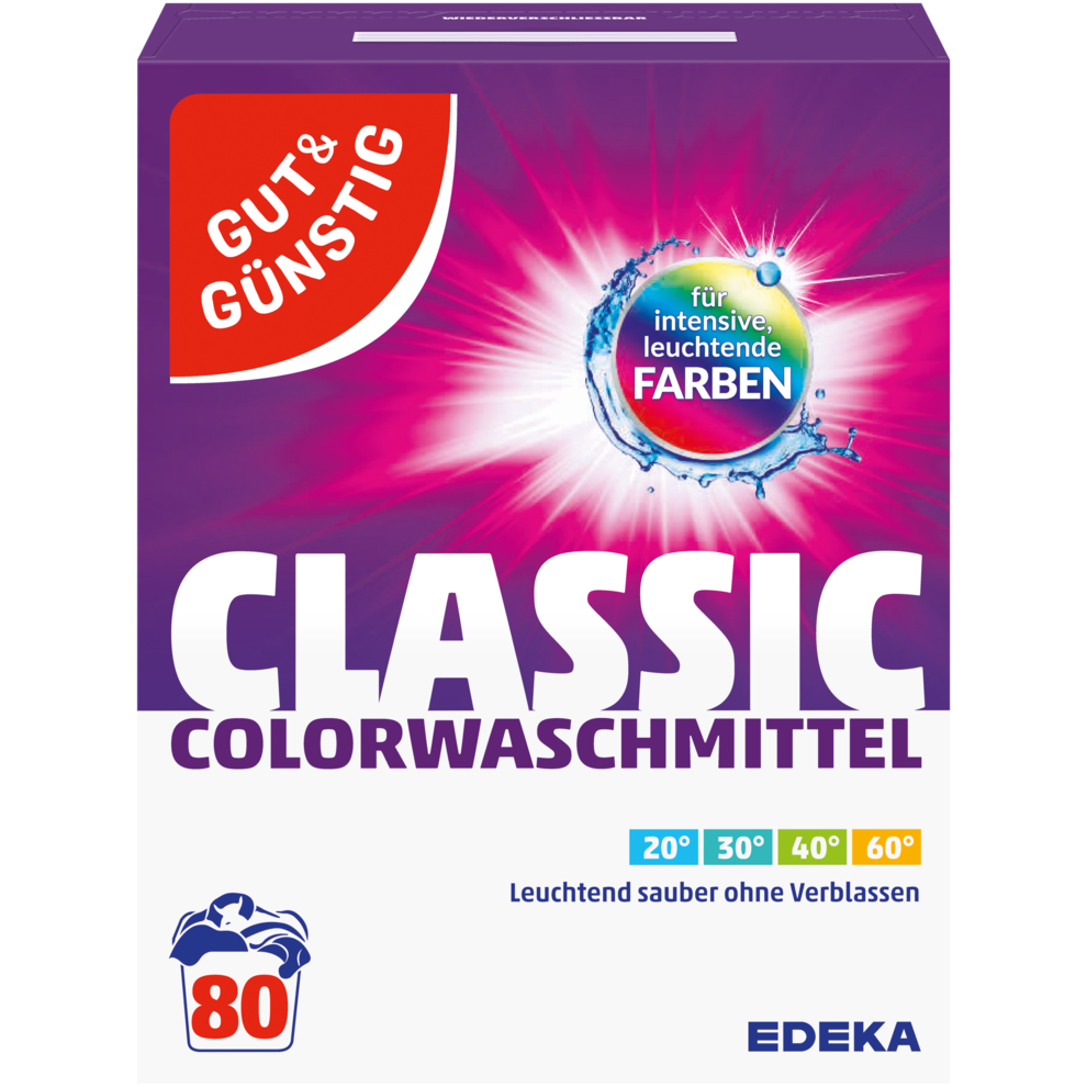 GUT&GÜNSTIG Порошок для цветного белья классический 80WL 5,2kg