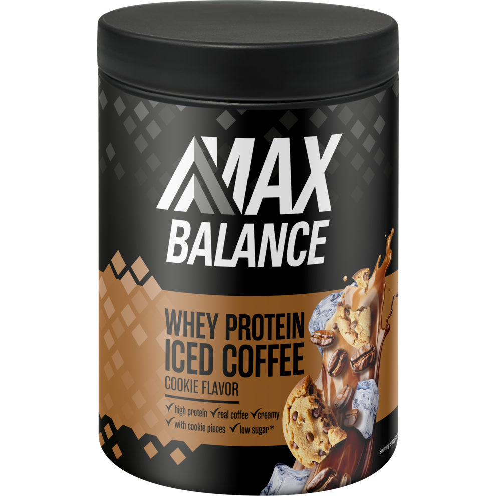 Max Balance Whey Protein Eiskaffee dunkler Keks 300g