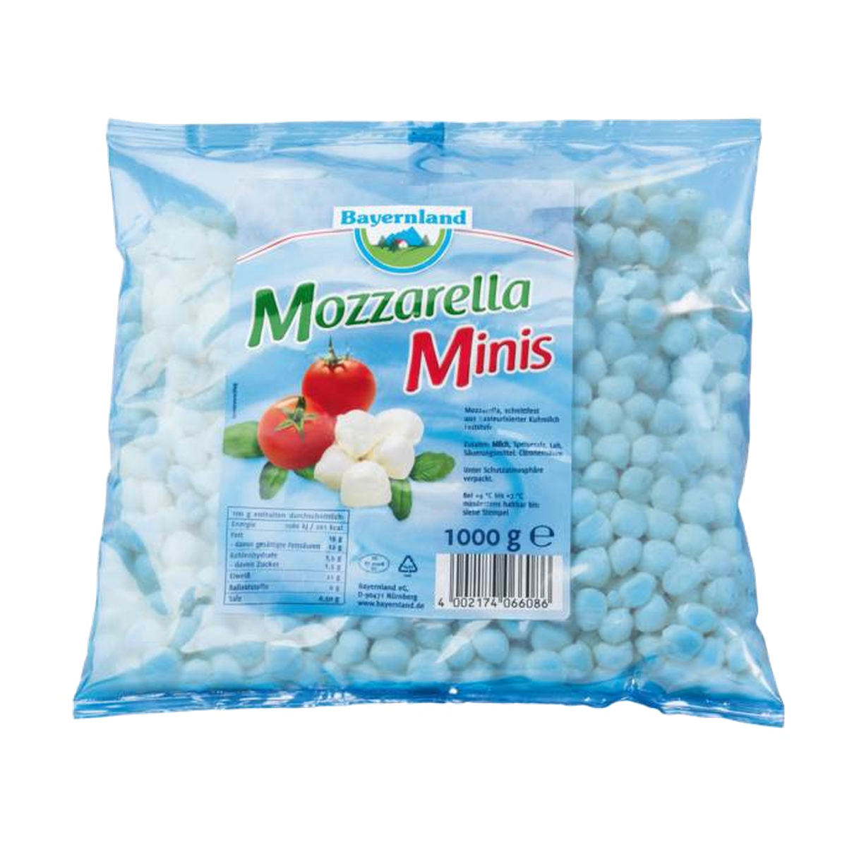 Bayernland Mozzarella Minis 40% Fett i.Tr.1kg