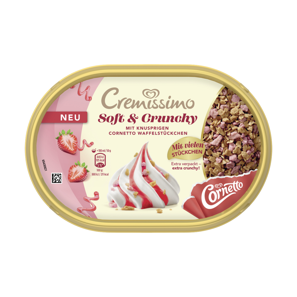 Cremissimo Soft&Crunchy Erdbeere 750ml