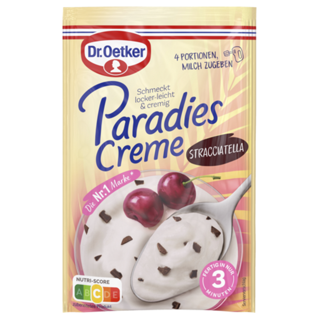 Dr.Oetker Paradies Creme Stracciatella für 300ml 66g