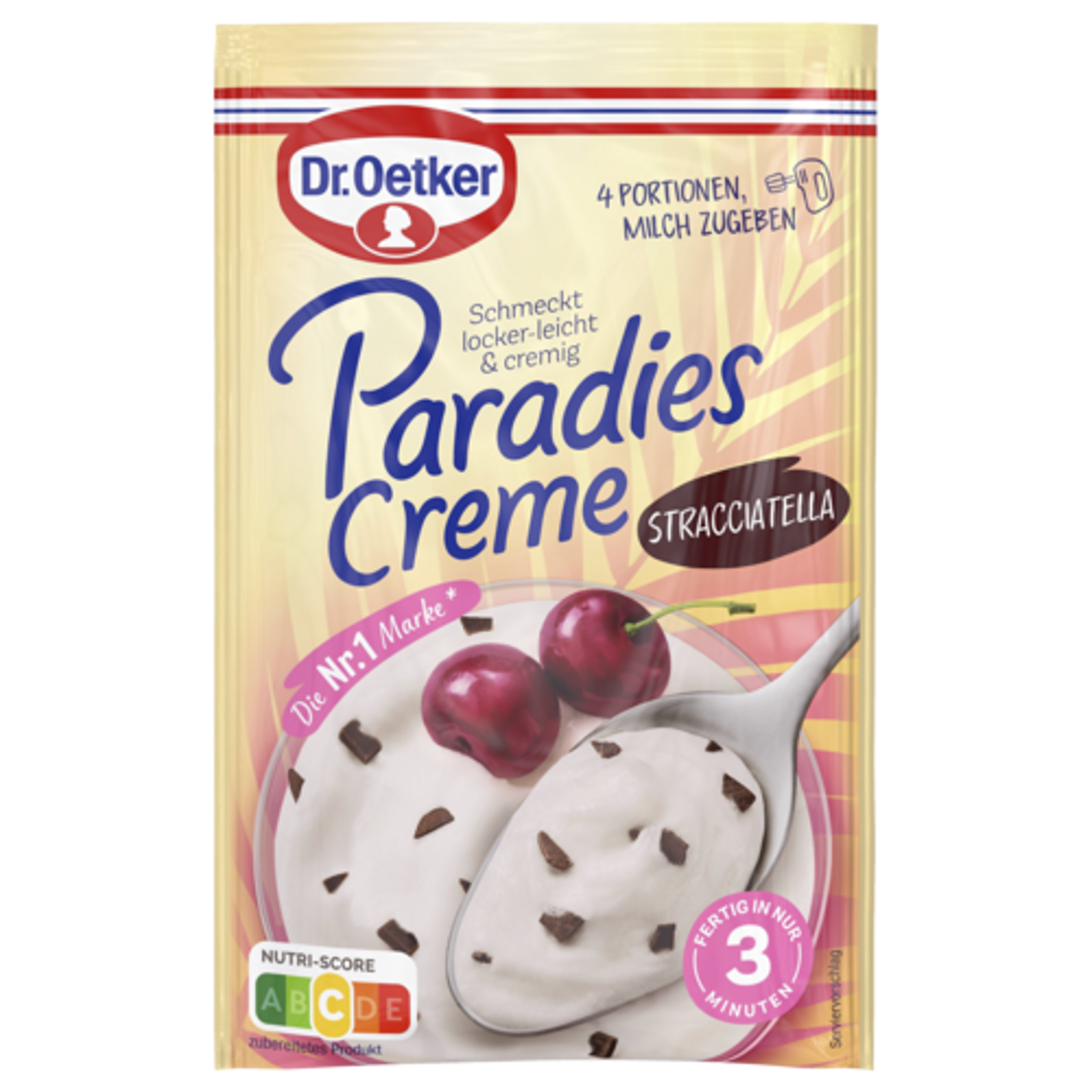 Dr.Oetker Paradies Creme Stracciatella für 300ml 66g