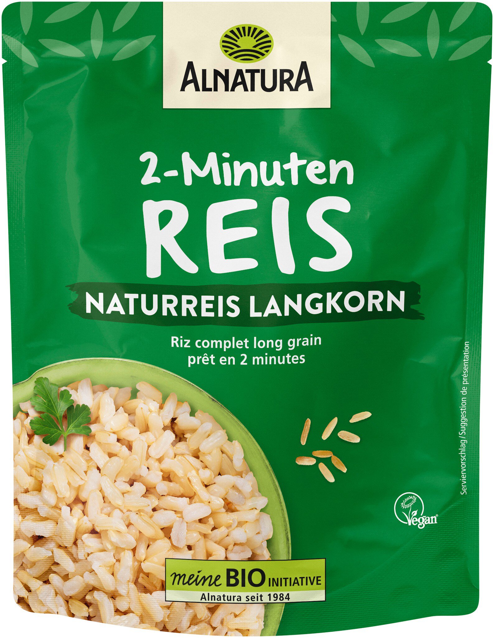 Bio Alnatura 2 Minuten Naturreis Langkorn 250g
