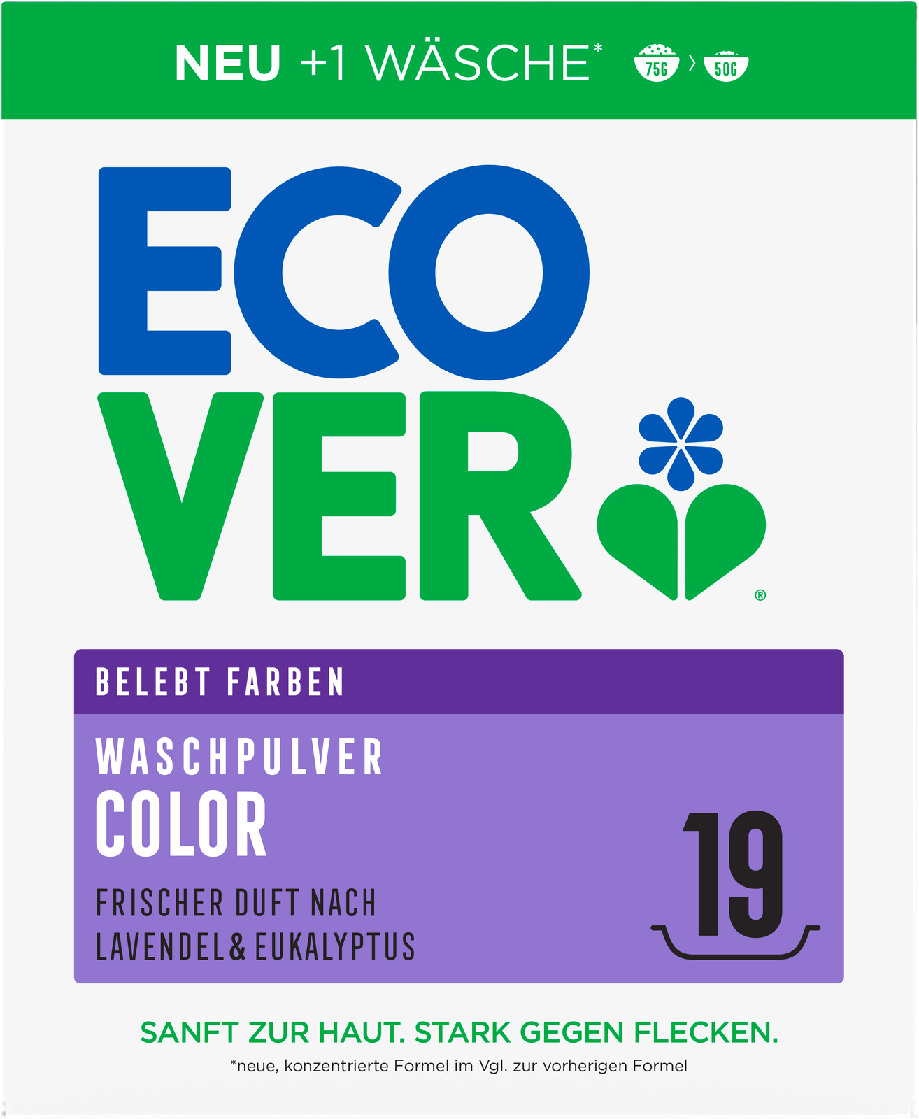 Ecover Color-Waschpulver Konzentrat 19WL 0,95kg