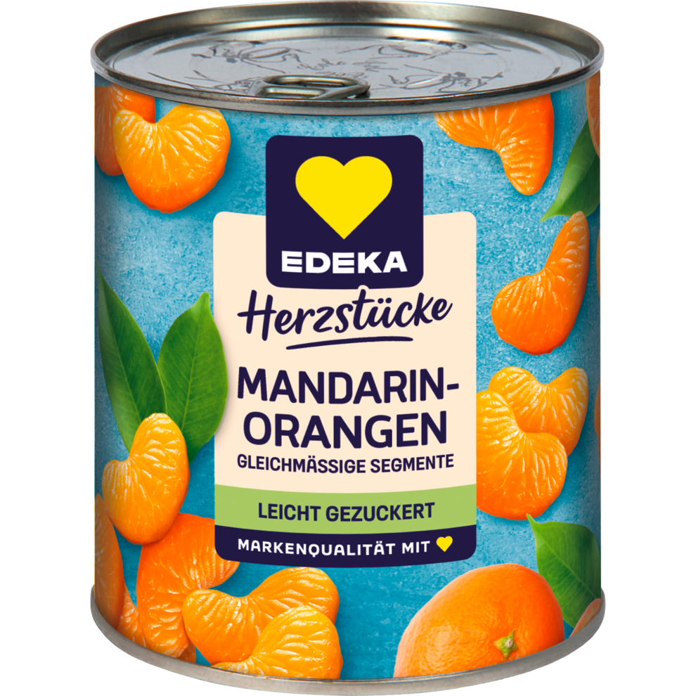 EDEKA Herzstücke Mandarin-Orangen leicht gezuckert 840g