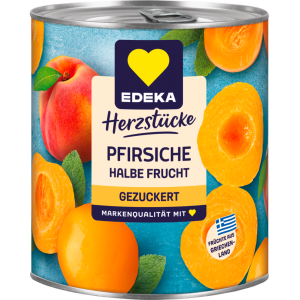 EDEKA Herzstücke Pfirsiche halbe Frucht gezuckert 820g