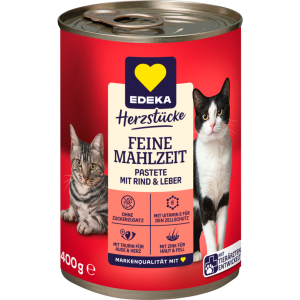 EDEKA Herzstücke Feine Mahlzeit Pastete mit Rind&Leber 400g