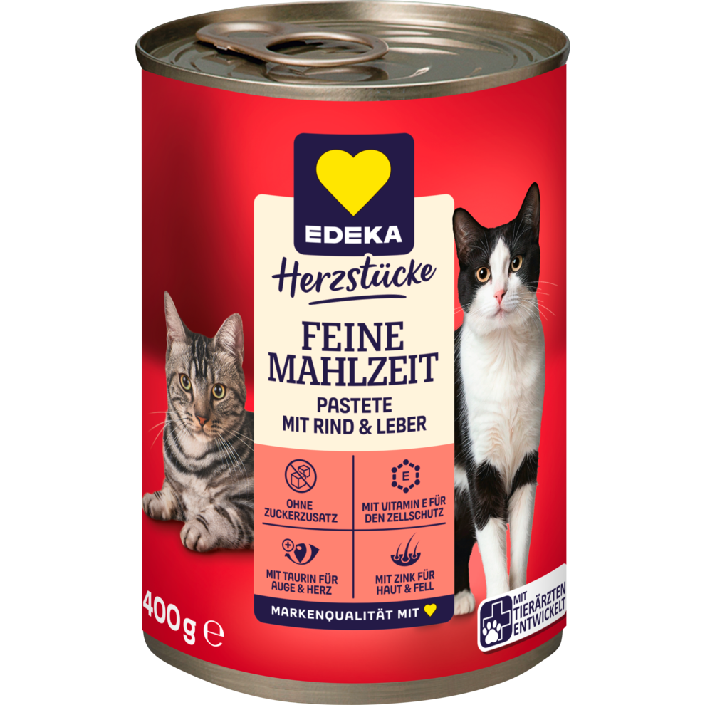 EDEKA Herzstücke Feine Mahlzeit Pastete mit Rind&Leber 400g