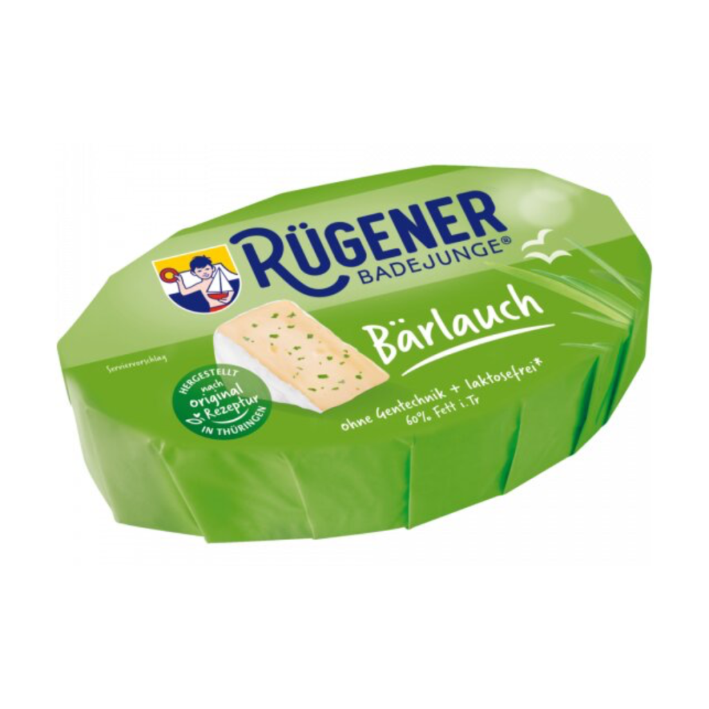 Rügener Badejunge Camembert der feine Bärlauch 60%Fett i.Tr.150g