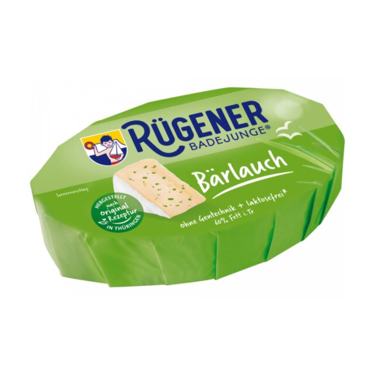 Rügener Badejunge Camembert der feine Bärlauch 60%Fett i.Tr.150g