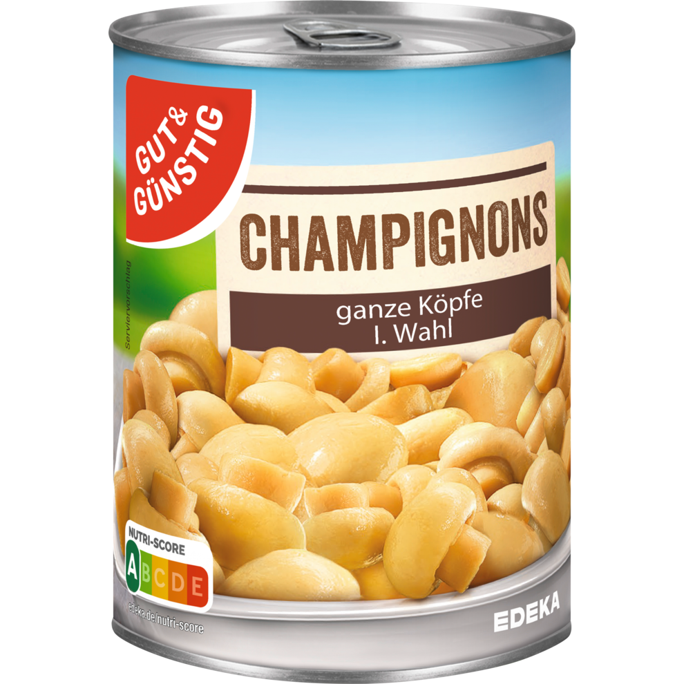 GUT&GÜNSTIG Шампиньоны 1.Wahl 400g