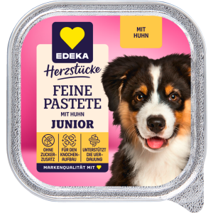 EDEKA Herzstücke нежный паштет для молодых животных, курица 150g