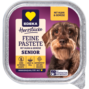 EDEKA Herzstücke Feine Pastete Senior mit Huhn und Gemüse 150g