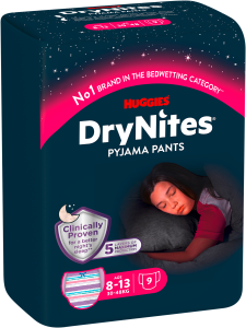 Huggies DryNites Pyjamahöschen Girl Gr.8-13 Jahre 30-48kg 9ST