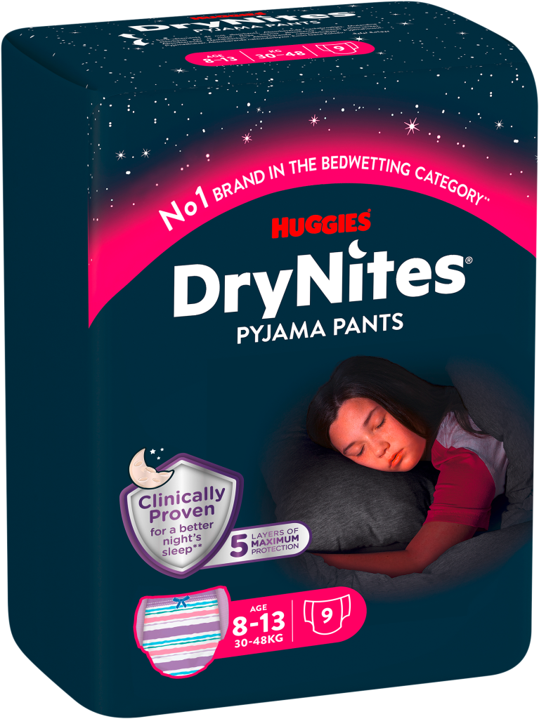Huggies DryNites Pyjamahöschen Girl Gr.8-13 Jahre 30-48kg 9ST
