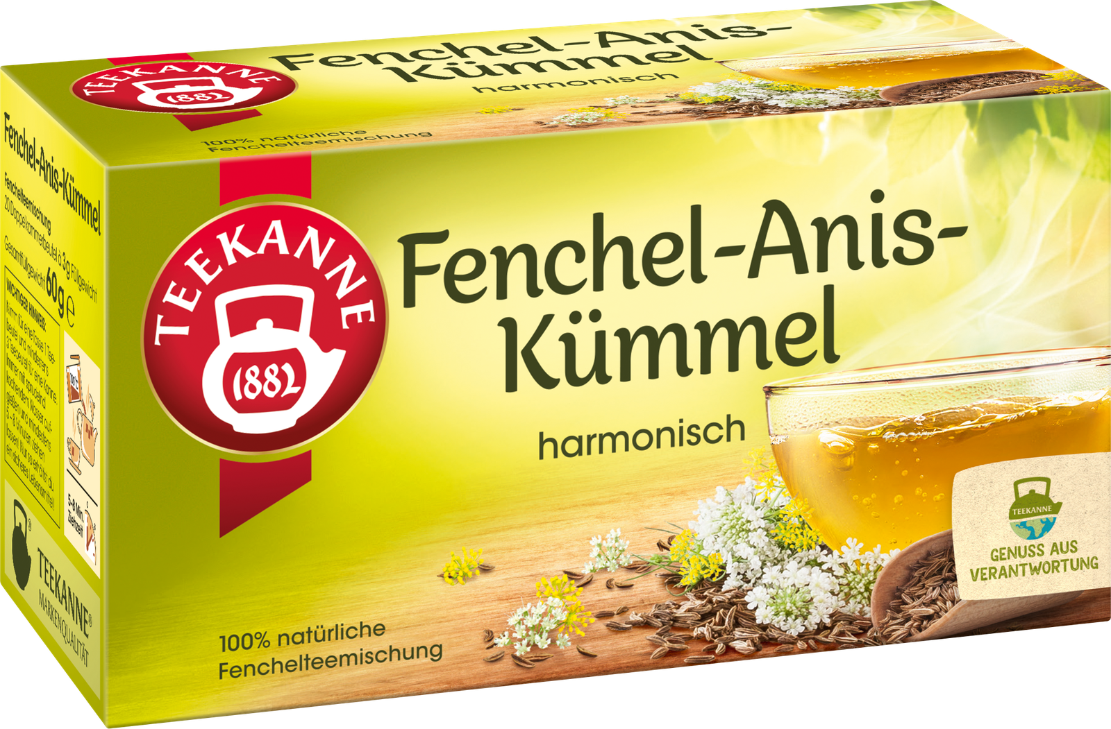 Teekanne Fenchel Anis-Kümmel 20ST 60g