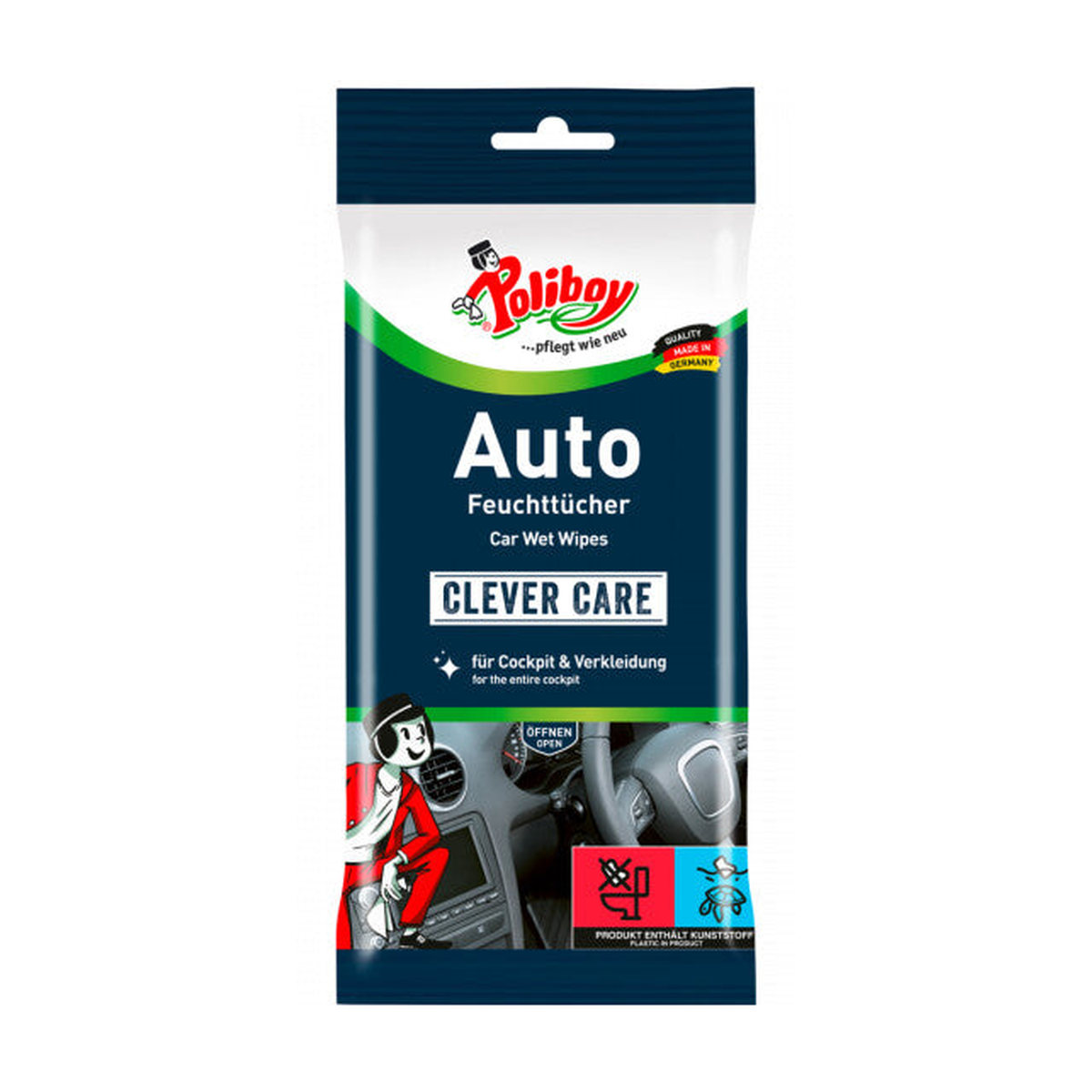 Poliboy Staubmeister Auto Feuchttücher 20ST