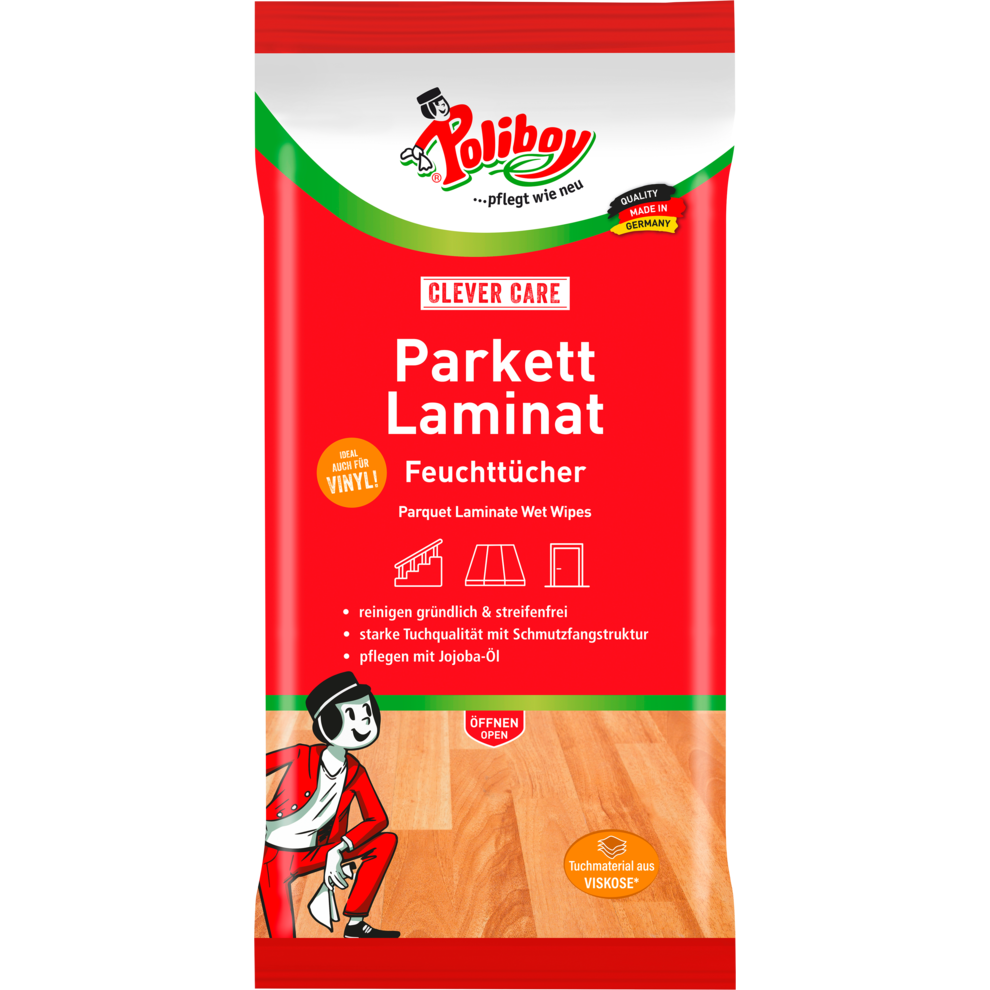 Poliboy Parkett&Laminat Feuchttücher 15ST