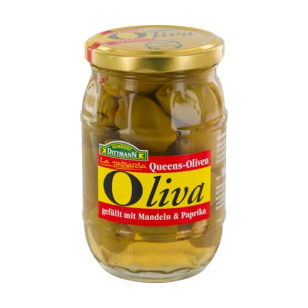 Feinkost Dittmann Oliva Queens Oliven Mandeln Paprika 300g
