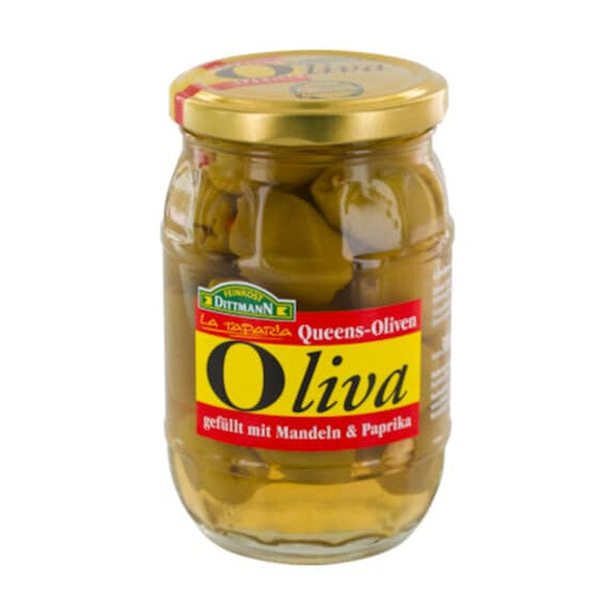 Feinkost Dittmann Oliva Queens Oliven Mandeln Paprika 300g