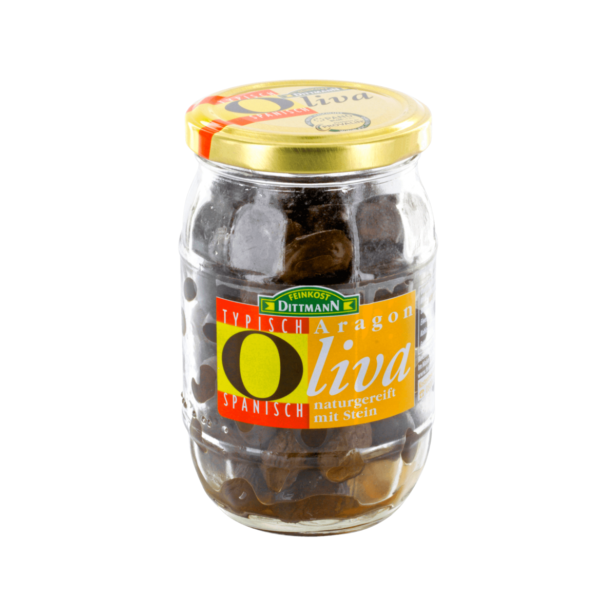Feinkost Dittmann Aragon Oliven naturgereift mit Stein 200g