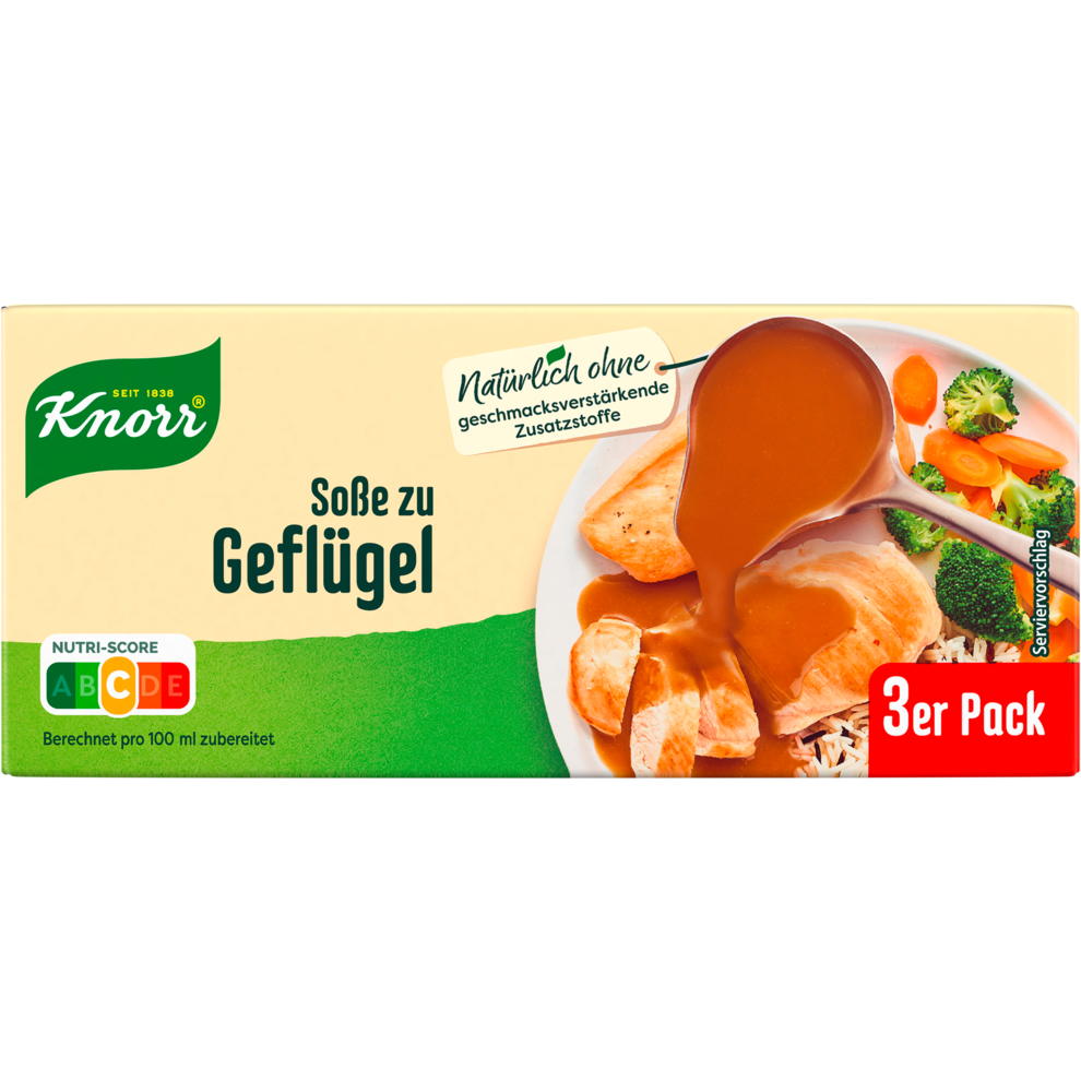 Knorr Soße zu Geflügel für 3x250ml 69g