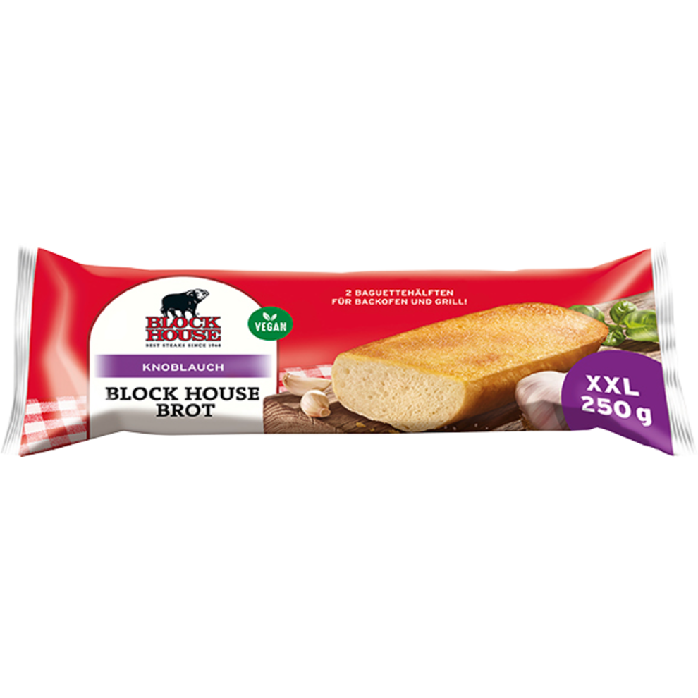 Block House хлеб чеснок 250g