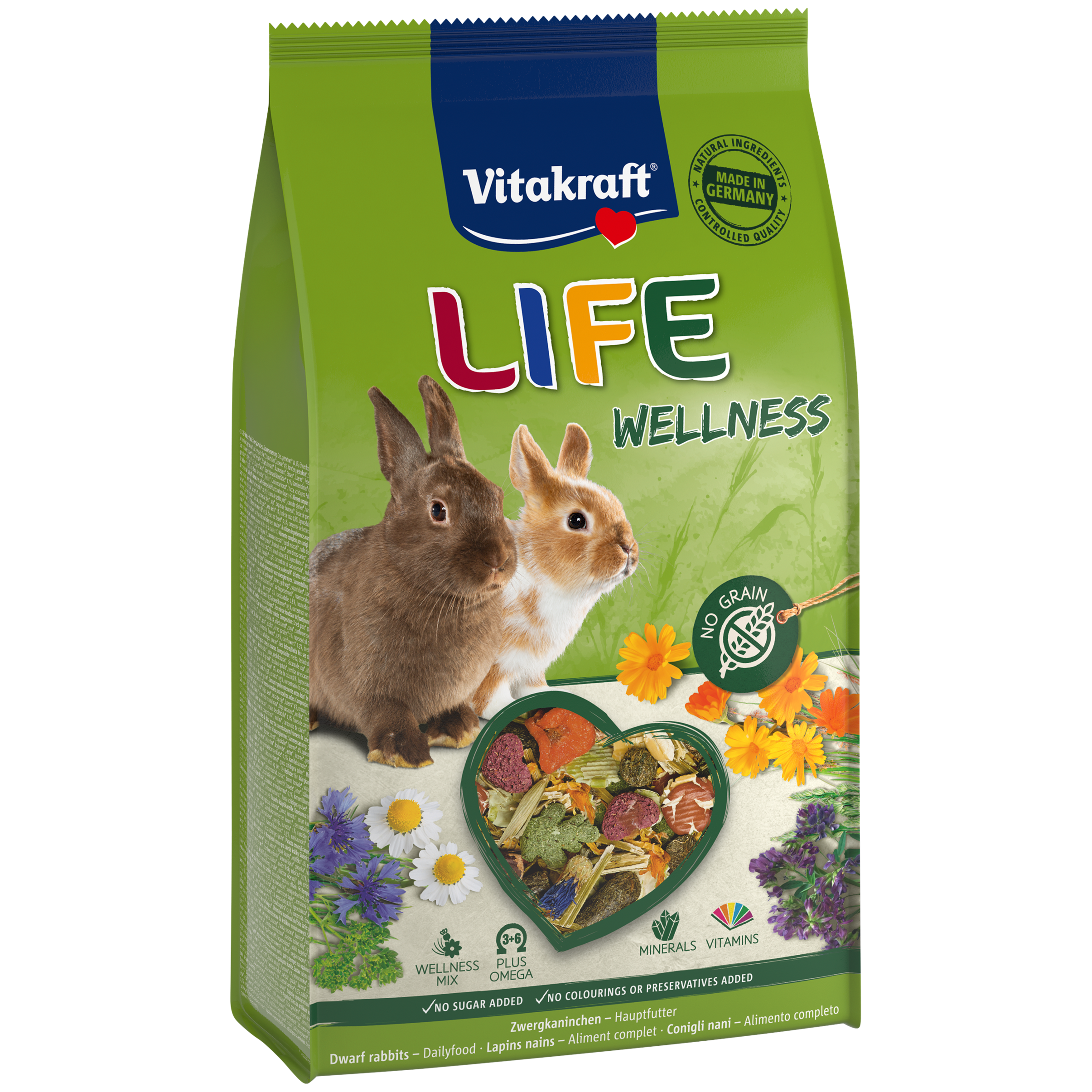 Vitakraft Life Wellness Futter für Zwergkaninchen 600g