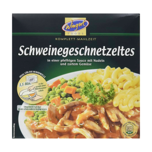 Wingert Foods Schweinegeschnetzeltes mit Nudeln und Gemüse 480g