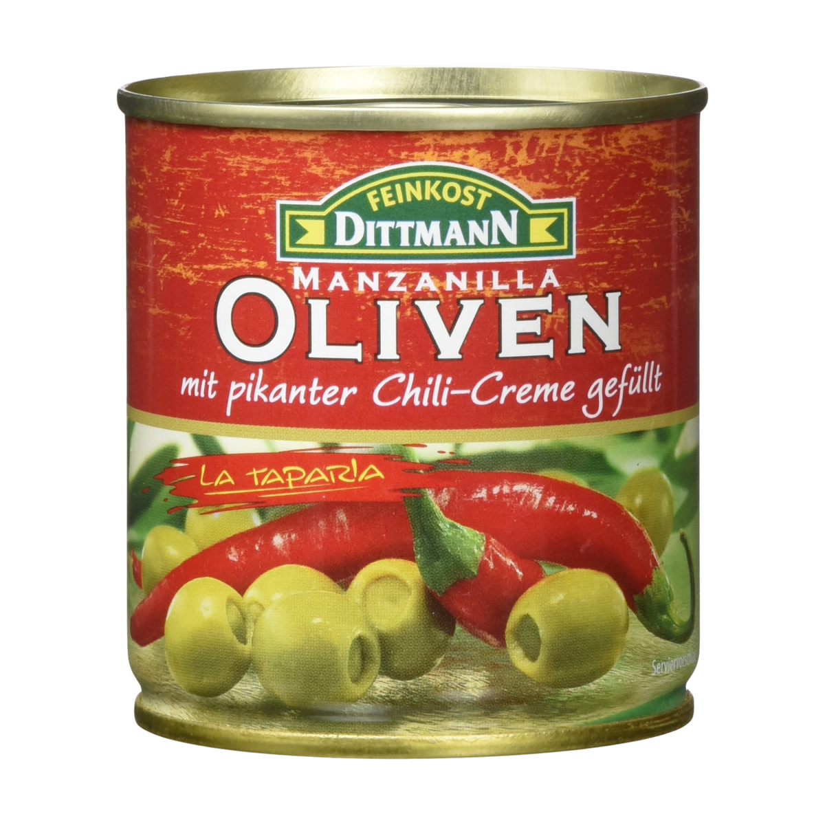 Feinkost Dittmann Oliven gefüllt mit Chilicreme 200g