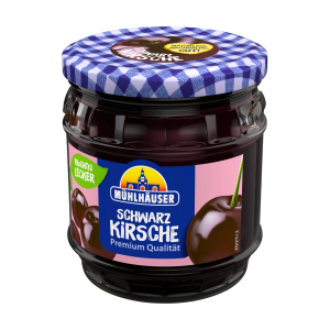 Mühlhäuser Konfitüre Extra Schwarzkirsch 450g