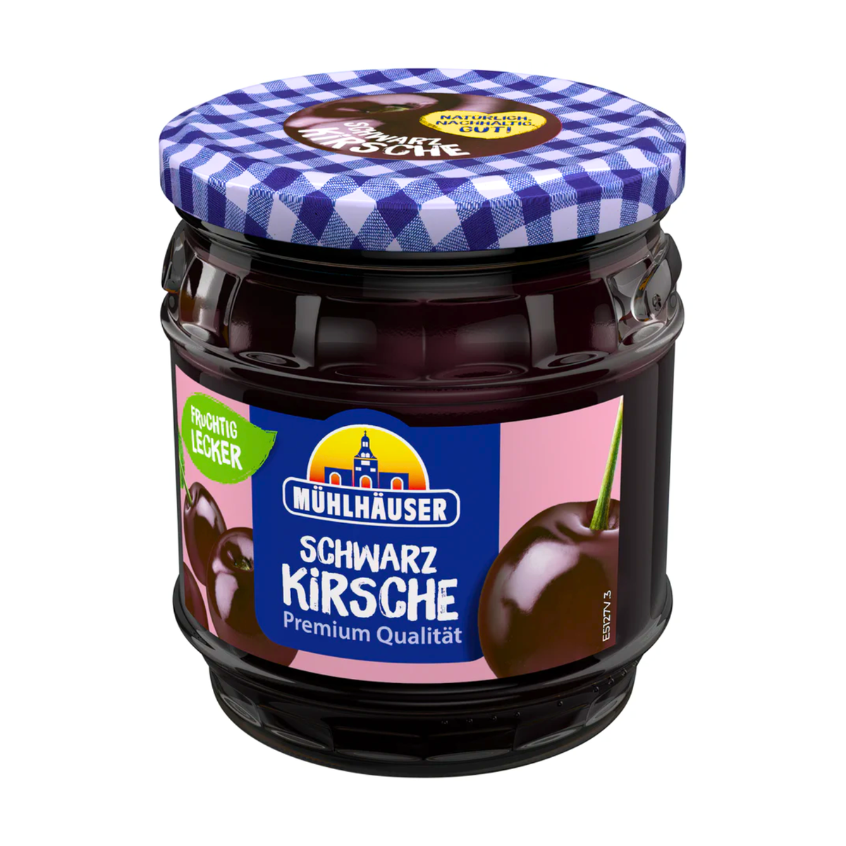 Mühlhäuser Konfitüre Extra Schwarzkirsch 450g