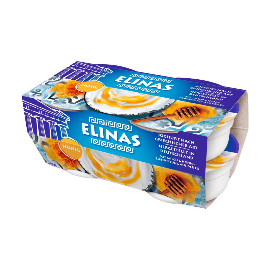 Elinas Joghurt Honig Griechische Art 9,4% 4x150g
